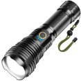 thumbnail image 1 of TFixol XHP70.2 Lampe de Poche Ultra-Brillante Rechargeable avec Charge Type-C, 5 Modes & Mise au Point Réglable, Batterie 5000mAh, IPX5 Étanche, Résistante aux Chocs, Autonomie 24H, Inclut Batterie 26650 & Anglais, 1 of 7