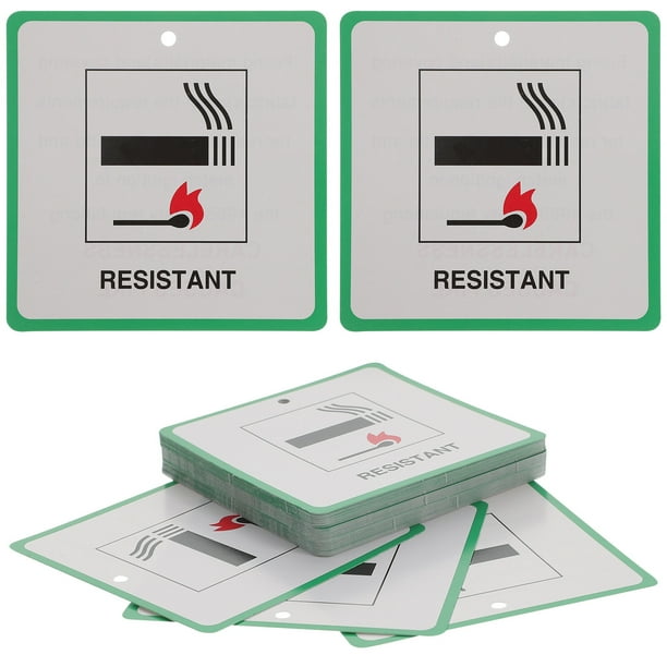 GOOHOCHY Muebles de 50 piezas Etiquetas de seguridad contra incendios Etiquetas de muebles de advertencia de seguridad contra incendios