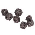 thumbnail image 5 of Juego de dados huecos de 7 uds, juego de dados poliédricos de Metal grabado con balanceo portátil de cobre para juegos de mesa manchados de sangre, 5 of 5