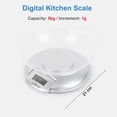 thumbnail image 2 of Syson Digital Kitchen Scale, Digital Kitchen Food Weight Scale for Baking, Cooking and Weight Loss, 5kg/11lb, 2 of 4