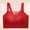 20-Red, variant on YWDJ Bras for Women Half Cup Closure in Back Comfortable Bras Size Large No Underwire Bras Adjustable Straps Full Coverage Push up Wrap Sleep Bras Padded Lace Comfort Bras Bras Black 2XL