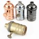 thumbnail image 4 of Portalámparas de cobre GANRILAND E27 con interruptor para bricolaje, portalámparas de iluminación vintage Edison, portalámparas de latón antiguo, 4 of 5