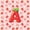 Pink Red A, variant on Feelyou Strawberry K Initial Queen Comforter Set for Girls, Fruit Flower Bedding Comforter Set, Red Pink, Polkadot Reversible, 3pcs