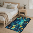 thumbnail image 2 of CURLYOOT Butterfly Flower Rug for Living Room Bedroom, 4x6 Ft Washable Area Rug, Non Slip Rugs for Entryway, Fantasy Large Carpet for Indoor Dining Room, 2 of 7