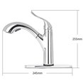 thumbnail image 4 of Robinet de Cuisine Extractible, Robinet de Lavabo à une Poignée avec Pulvérisateur Rétractable et Rotation à 360 Degrés, 4 of 5
