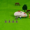 thumbnail image 3 of Miangastore 50Pcs Miniature Model Trees Base Diorama Train Scenery Mini Tree Feet Stand For Diy Railway Landscape Sand Table Decor Light Brown, 3 of 8