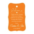 thumbnail image 1 of 100 PCS Wedding Welcome Personalized Wedding Favor Gift Paper Tags Custom Made Thank you Hang Tags, 1 of 1