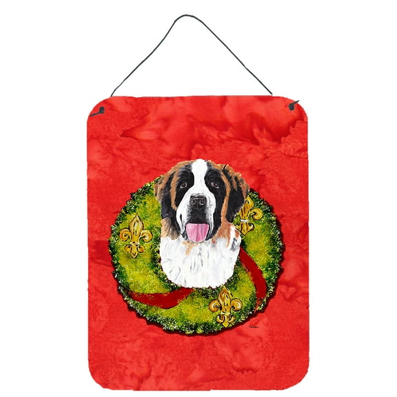 Saint Bernard Aluminium Metal Wall or Door Hanging Prints