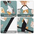 thumbnail image 6 of Multicolor Cat Head Teal Pattern Teens Toddler Nap Mat with Pillow, Sleeping Mat Bag for Preschool Daycare 60"x20", 6 of 6