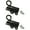 Black, variant on MOMOJIA 2Pcs Aluminum Alloy Door Locking Pin Window Gate Security Pull Rings Spring Door Bolt Latches Lock Door Hardware