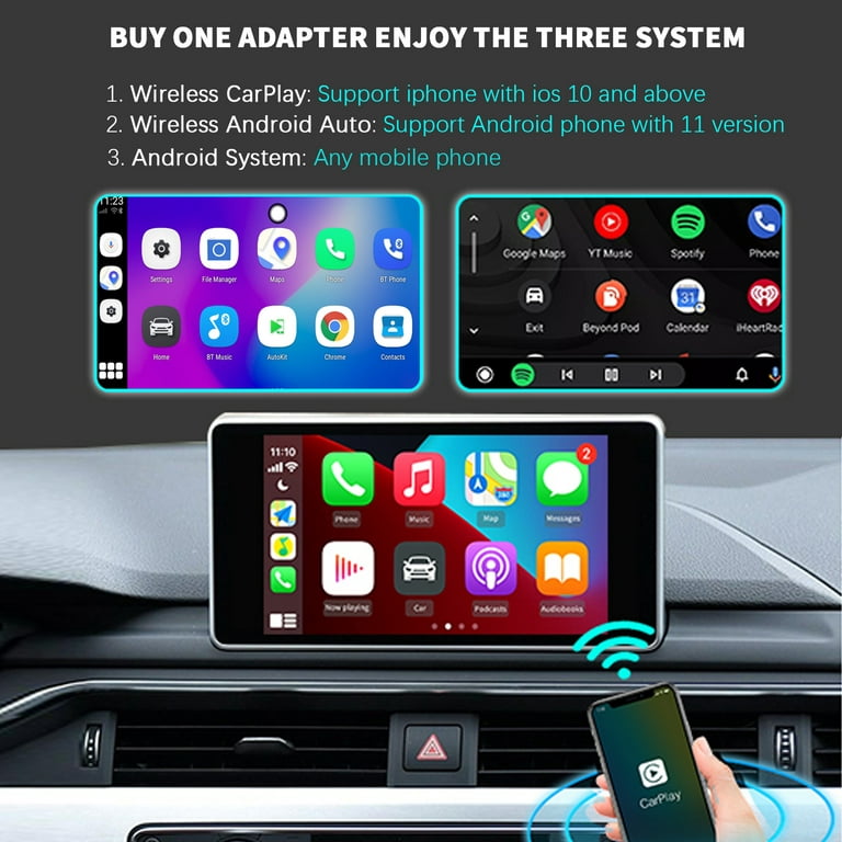 Binize Multimedia Video Box only for Factory Wired CarPlay Vehicle, Wireless  CarPlay Adapter Suitable for iOS/Android Phone, Support Wireless CarPlay  Android Auto Netflix  