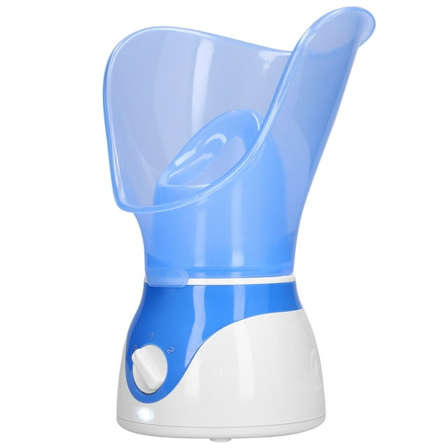 Facial Steamer Warm Mist Moisturizing Face Nose Spa Humidifier Atomizer UK Plug 110‑220VBlue