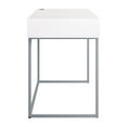 thumbnail image 2 of CorLiving Auston Engineered Wood and Steel Single Drawer and Cubby Adult Desk, White, 2 of 9