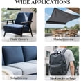 thumbnail image 4 of ERDOUY 39x67 Inch Waterproof Sun Protection Canvas Fabric, Black Blackout Backing Material for Indoor & Outdoor Use, Ideal for Awnings, Tents, Camping & DIY Projects, Dark Blue, 4 of 5