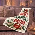 thumbnail image 6 of Merry Napmas Mom Christmas Nap Design Red Mug, Playful Festive Scene, Warm Flannel Blanket for Living Room and Family Room, Beach Lovers Christmas Gift, Festive Home Decor, 6 of 9