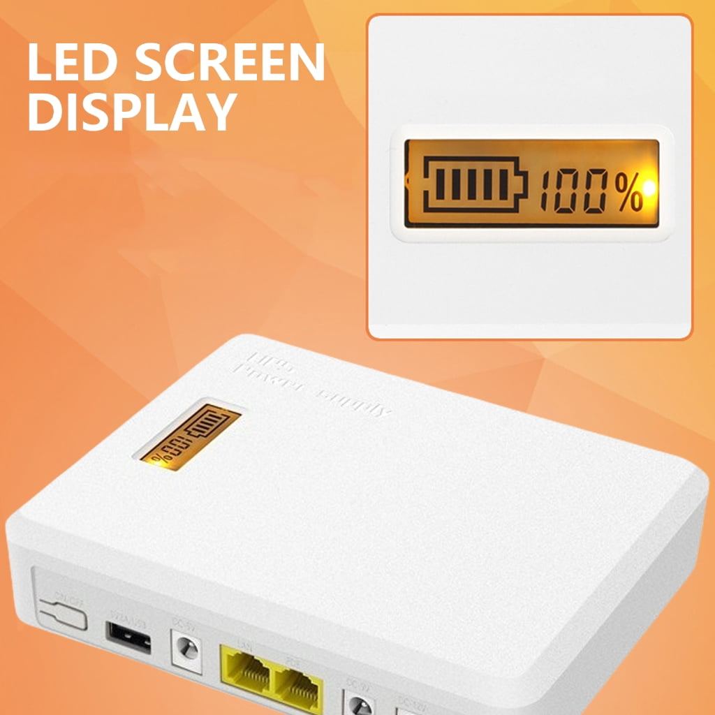 lanema 5/9/12/24V Small Backup Uninterruptible Power Supply for Router Mobile Device