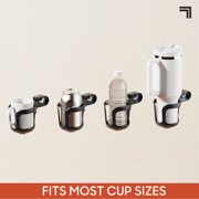 Sharper Image Walker Cup Holder for 1 Round Bars, Fits Cups & Bottles Up to 3, Mobility Aid Accessory