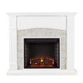 thumbnail image 3 of SEI Furniture Seneca Faux Stone Electric Fireplace TV Stand, 3 of 8