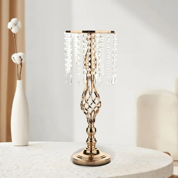 Iron Candle Holders Flowers Vase Candlestick Centerpieces Road Lead Candelabra Centerpieces Wedding Decoration Gold 70cm
