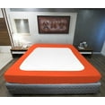 thumbnail image 3 of D.N.G. BEDDINGS 1 Piece Box Spring Cover - 100% Egyptian Cotton, 800 TC, Wrap Around 4 Sides Bed Skirt for Hotel & Home, Fits Box Springs up to 24 Inch - Full, Stripe Orange Color, 3 of 8