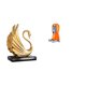 thumbnail image 1 of Figura De Cisne, Escultura De Arte Moderno Y Estatua Moai De Cabeza De Isla De Pascua, Retrato Antiguo De Resina, Decoración Para Sala De Estar, Dormitorio, Armario De Escritorio, 1 of 8