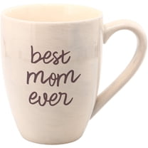 Pavilion - Best Mom Ever Tan and Purple Large 20 oz Ceramic Coffee Mug Tea Cup