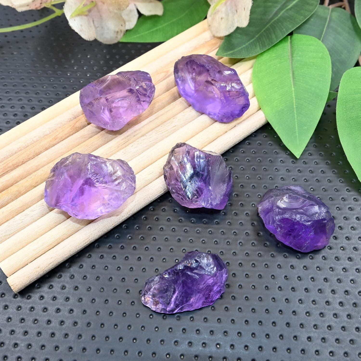 A.B. Gems Raw Amethyst Crystal: Huge Size Natural A Grade Rough Stone