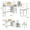 thumbnail image 3 of Abigail Kids Desk with Chair, White, 3 of 9