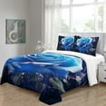 thumbnail image 3 of YJHDM Blue Rose Bedding Set 3D Women Girls Duvet Cover Pillow Case 2/3pcs Romantic Soft Home Textile, 3 of 5