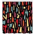 thumbnail image 3 of Ambesonne Abstract Shower Curtain, Fractal Funky Forms, 69"Wx84"L, Multicolor, 3 of 3
