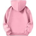 thumbnail image 6 of 5-14 Years Girls And Boys Hooded Sweatshirt Crew Neck Long Sleeve Pullover Kids Fleece Sweatshirts, 6 of 6