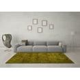 thumbnail image 3 of Ahgly Company Machine Washable Indoor Round Persian Yellow Traditional Area Rugs, 7' Round, 3 of 4