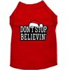 Christmas Screenprinted Dog Shirt, "Don't Stop Believin"