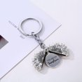 thumbnail image 2 of Sunflower Keychain You Are My Sunshine Engraved Key Chain Open Locket Inspirational Portable Keyring for Women Girls, Silver, 2 of 6