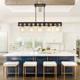 thumbnail image 5 of LovingAHome 5-Light Glass Pendant Light for Kitchen Island Adjustable Height for Kitchen Island Restaurant Bar, 5 of 7