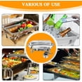 thumbnail image 5 of Chafing Dish Buffet Set 8 QT 2 Pack Stainless Steel, Buffet Servers and Warmers Chafing Servers with Covers Folding Stand Food Warmer for Parties Buffets Catering Banquet Wedding, 5 of 14