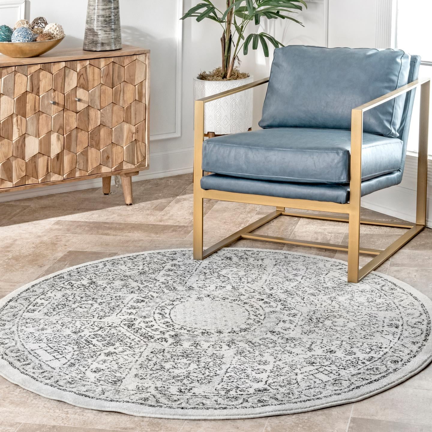 nuLOOM Minta Vintage Runner Rug, 2' 8" x 12', Gray