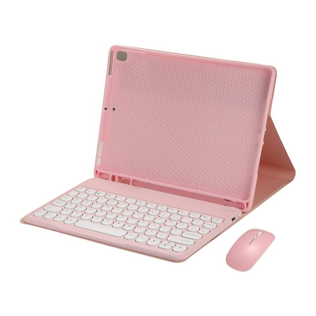 funtasica Case with Keyboard Mouse for Tab S6 Lite 10.4'' Tablet Sm-P610 Pink