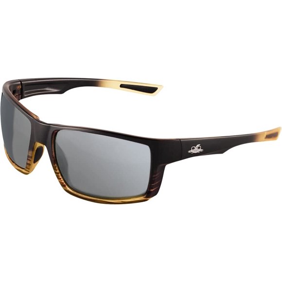 Bullhead Safety Gafas de seguridad Sawfish con lentes antivaho y resistentes a los arañazos Gafas protectoras de policarbonato con protección contra la luz UV Lentes de espejo plateadas y marco de tor