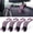 Bling Pink, variant on Car Seat Headrest Hook, Auto Seat Hook Hangers Storage Organizer Interior Accessories for Purse Coats Umbrellas Grocery Bags Handbag, 4-Pack(Bling Black)