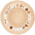 thumbnail image 4 of SAFAVIEH Natural Fiber Annandale Geometric Area Rug, Beige/Brown, 4' x 4' Round, 4 of 4