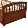 thumbnail image 3 of Moda Furnishings Twin Size Platform Storage Bed Solid Wood Bed with 6 Drawers Walnut, 3 of 5