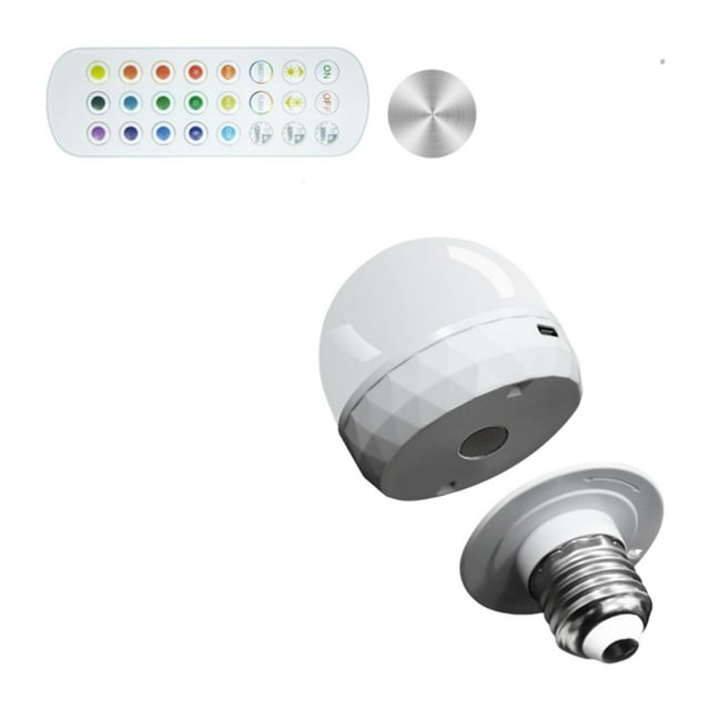 Bombilla recargable E27 5W no cableado para acampar sala de estar de dormitorio 2500mAh Multi Colors