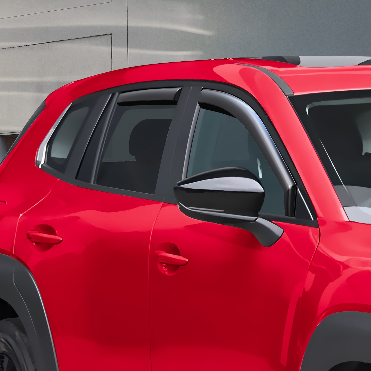 Voron Glass in-Channel Extra Durable Rain Guards for Mazda CX-50 2023-2026, Window Deflectors, Vent Window Visors, 4 Pieces - 200655