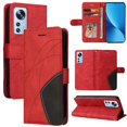 thumbnail image 1 of GANGXUN Flip Case for Xiaomi 12 Lite – Leather Wallet Cover with Card Slots, Kickstand & Color Stitching Protective Folio, 1 of 6