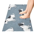 thumbnail image 5 of Bath Mat Soft Plush Non-Slip Absorbent Bathroom Rugs 39"x20" Cute Terrier Dogs, 5 of 8