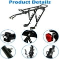 thumbnail image 6 of MELIVO Rear Bike Rack Bicycle Cargo Rack Quick Release Adjustable Alloy Bicycle Carrier Easy To Install, 6 of 7