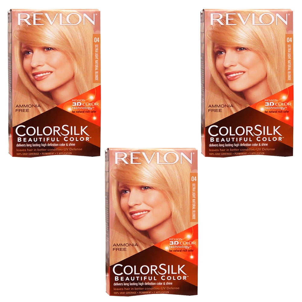 Revlon Hair Color Ultra Light Natural Blonde 04 Pack Of 3 Walmart Canada