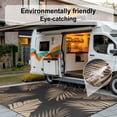 thumbnail image 5 of DEORAB 6'x9' Outdoor Rugs Patio Waterproof Outside Mat Reversible Plastic Camping Carpet,Black & Brown, 5 of 5