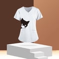 thumbnail image 4 of transpirable para mujer 2 Ropa de Vacaciones Delgadas informal Cuello en V Camiseta cómoda - SG Salvador Camisa con cuello en V, 4 of 7